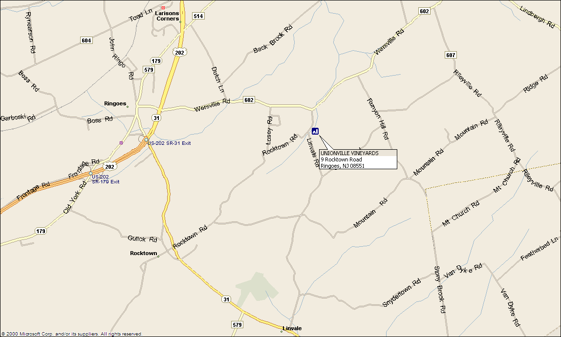 NJM Directions to Unionville